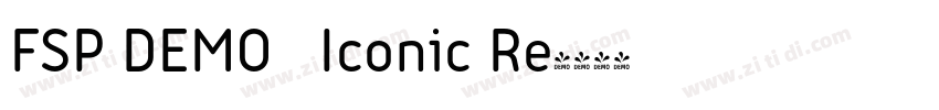 FSP DEMO   Iconic Re字体转换